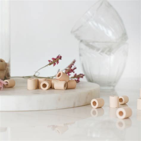 Perle de céramique rose