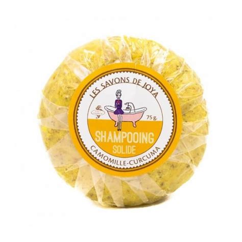 Shampooing cheveux blonds camomille curcuma Les Savons de Joya