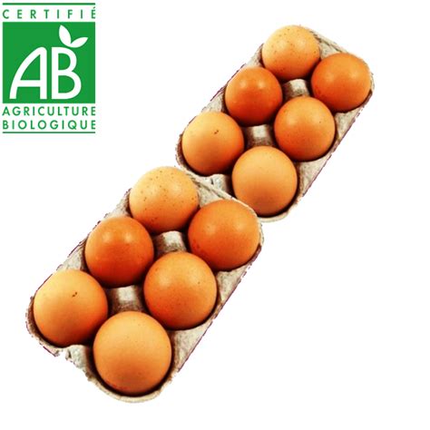 12 oeufs bio de plein air