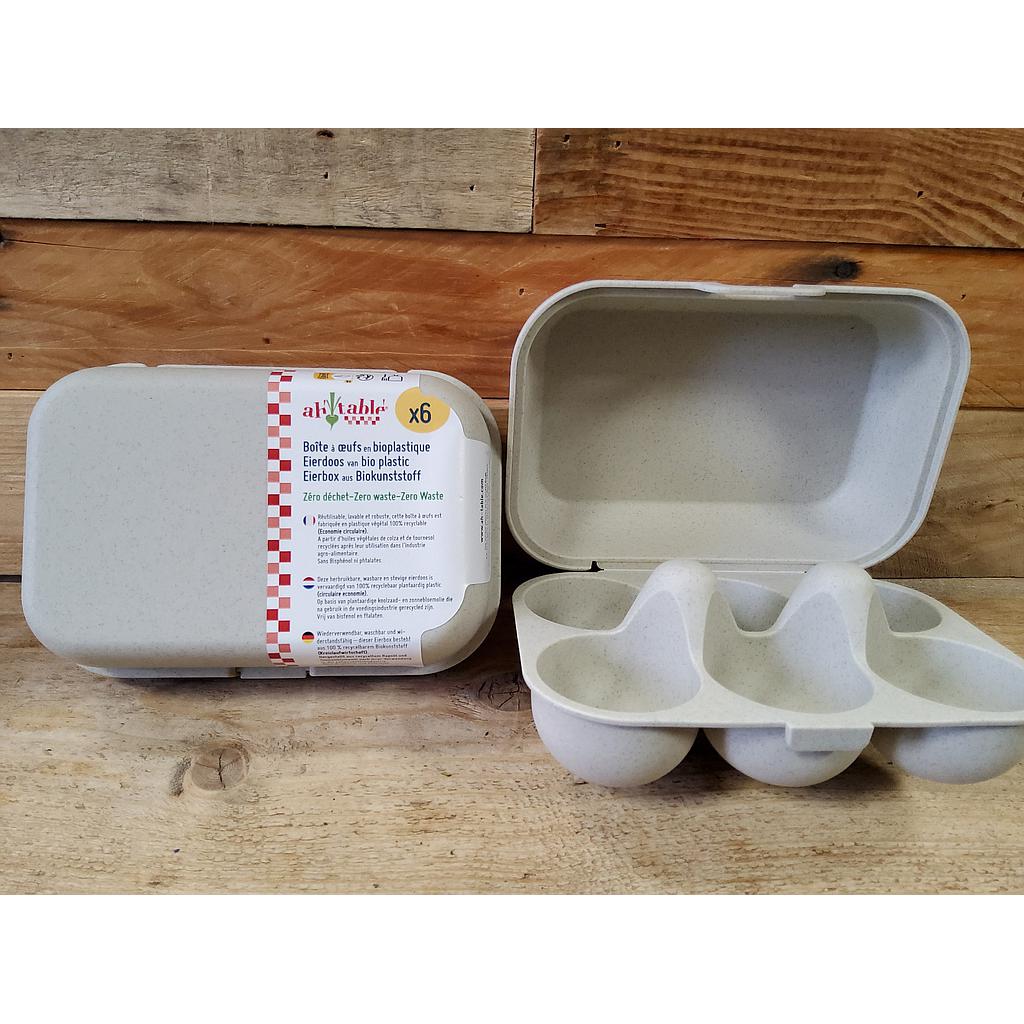Boîte 6 oeufs bioplastique