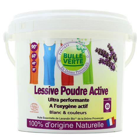 Lessive Poudre active Bulle Verte 100g