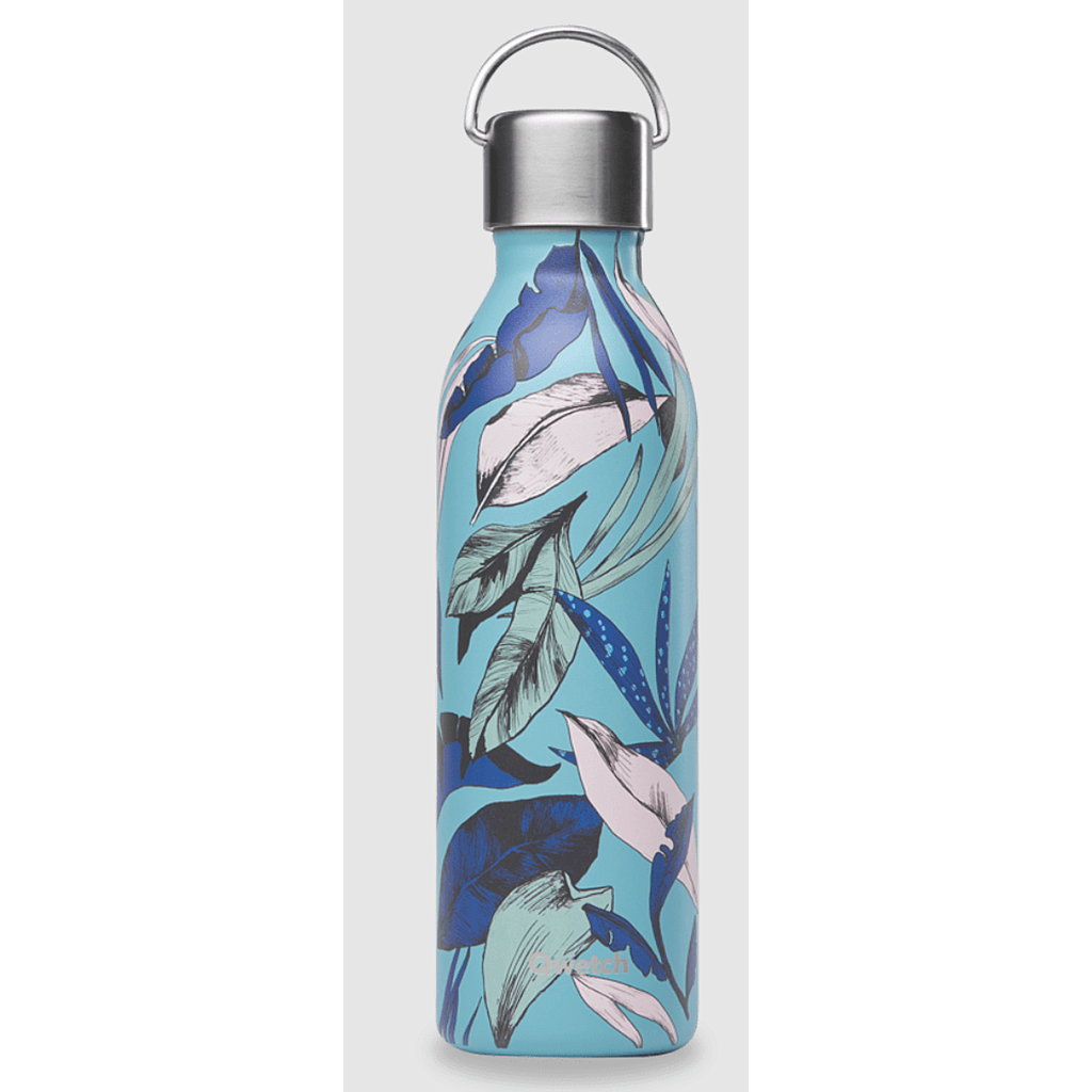 Bouteille isotherme Qwetch Bahia bleu 600ml