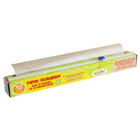 Papier écologique cuisson et conservation