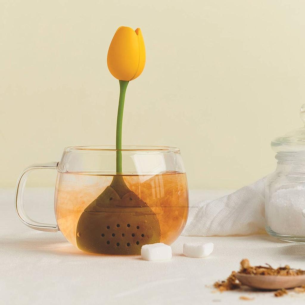 Infuseur à thé Tulipe jaune