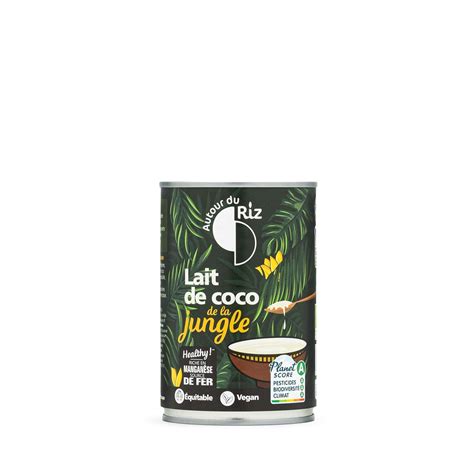 Lait de coco Jungle équitable bio 400ml