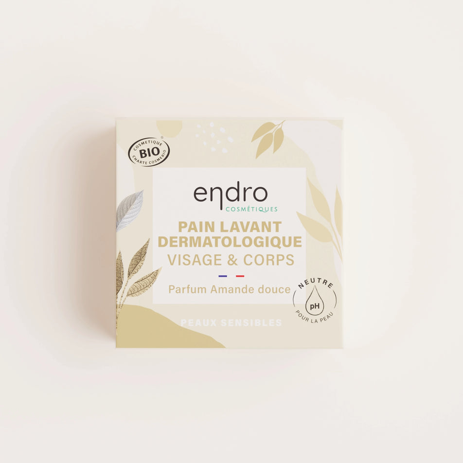 Pain lavant dermatologique Endro Amande douce 85ml