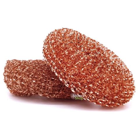 2 éponges grattoir en cuivre