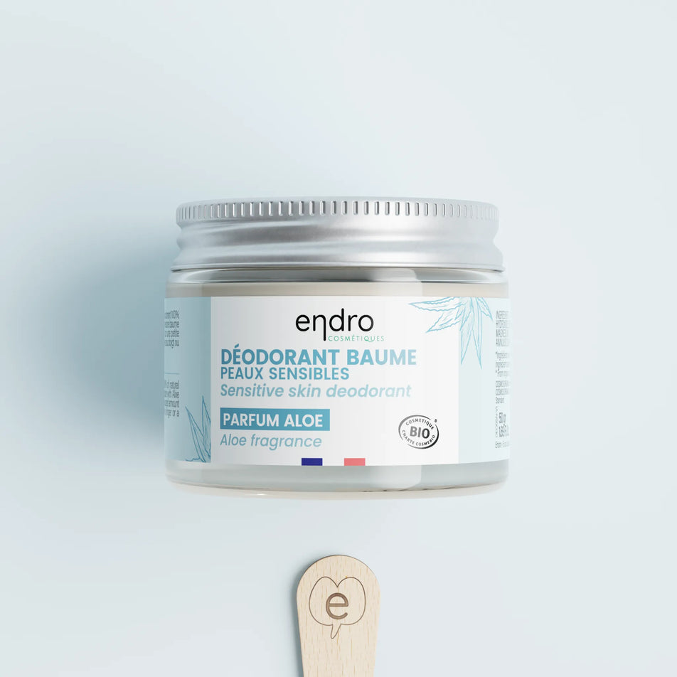 Déodorant baume Bio Peaux sensibles Aloe Endro 50g