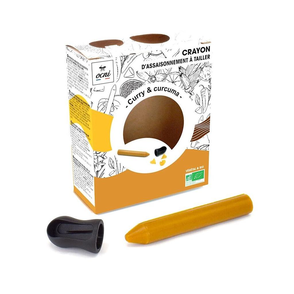 Coffret 1 crayon d'assaisonnement Curry Curcuma Bio