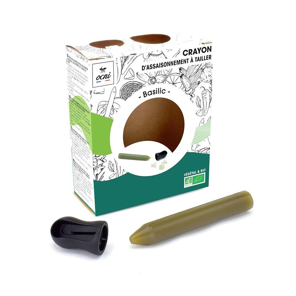 Coffret 1 crayon d'assaisonnement Basilic Bio